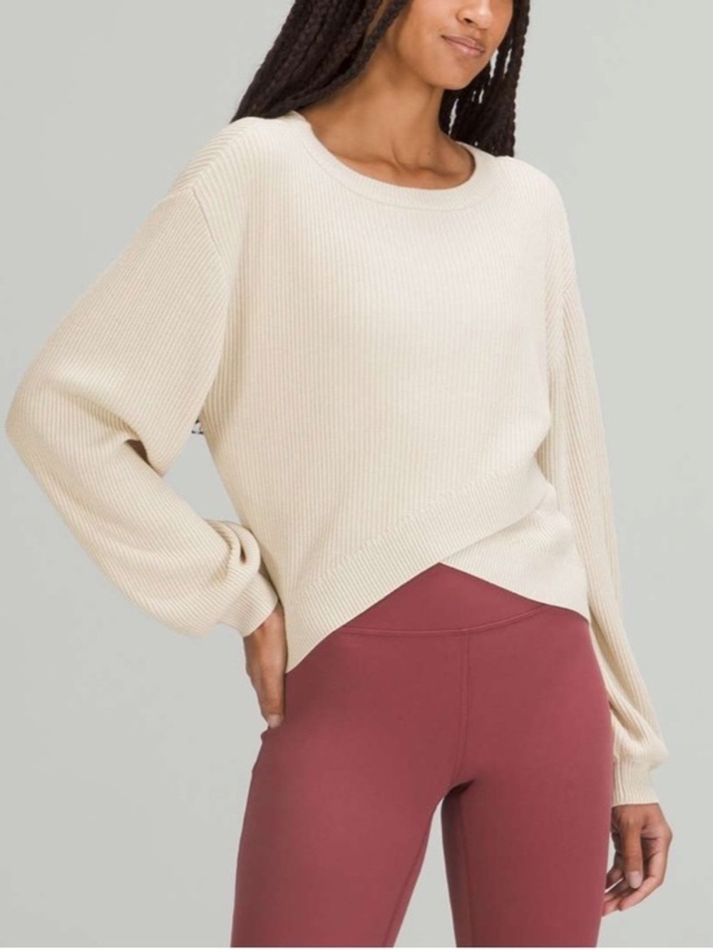 Lululemon Reversible Crossover Sweater - Sz 10